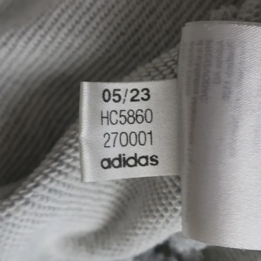 Adidas Men's XL Gray Logo Crewneck Sweatshirt Organic Cotton Pullover